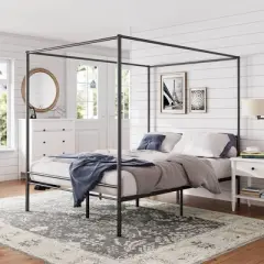 Seguro Canopy Metal Platform Bed Frame Black - Zinus