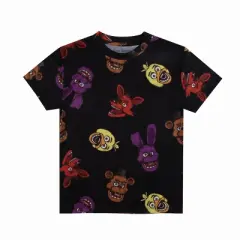 Five Nights At Freddy's Game Over Crew Neck Short Sleeve 4pk Boy's Tees