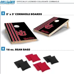 NCAA Utah Utes 2'x3' Wood Cornhole Set