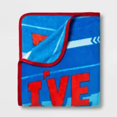 62"x90" Sonic the Hedgehog Things For Rings Kids' Blanket