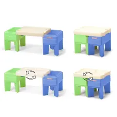 In and Out Activity Kids' Table - Simplay3: Sensory & Art Desk with Storage Bins for Toddlers, Ages 1.5+