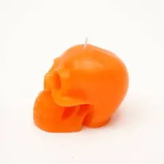 Halloween Funky Multicolor Skull Candle Box-6 Pcs/Funky Hands Gesture Halloween Multicolor Candle Box - 12 Pcs"