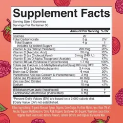MaryRuth's Kids Multivitamin & Postbiotics Gummies, Mixed Berry & Cherry, Org, 60 ct