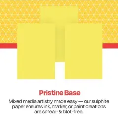 School Smart Folding Bristol Board, 12 x 18 Inches, Canary, Pack of 100