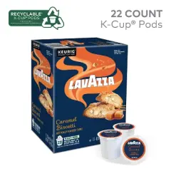 Lavazza Caramel Biscotti Medium Roast Keurig K-Cup Coffee Pods - 22ct