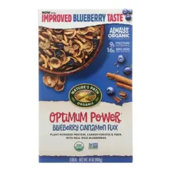 Nature's Path Organic Optimum Power Blueberry Cinnamon Flax Cereal - Case of 12/14 oz