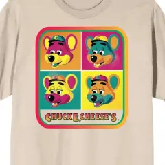 Chuck E. Cheese Warhol-Style Grid Unisex Tofu Graphic Tee