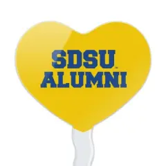 South Dakota State University Alumn Heart Love Cupcake Picks Toppers Decoration Set of 6