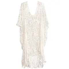 Shiraleah White Crochet Swim Cover-Up
