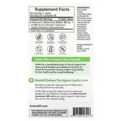 BrainMD SAMe, Mood & Movement 400, 400 mg, 30 Enteric Coated Tablets