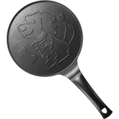 CucinaPro Jumbo Pancake Puppy Pan- Make Giant 10" Pancakes for Magical Kid's Breakfast- With 6 Edible Markers For Added Family Fun- Non Stick Griddle
