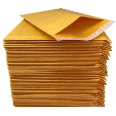 UOFFICE Pack of 25 Kraft Bubble Mailers 10.5" x 16" - #5 Self-Seal Padded Envelopes