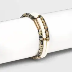 Semi-Precious Heishi Multi-Strand Bracelet Set 3pc - Universal Thread&trade;