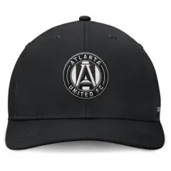 MLS Atlanta United FC Black Structured Mesh Back Hat: Cotton, Snap Closure, Tagless