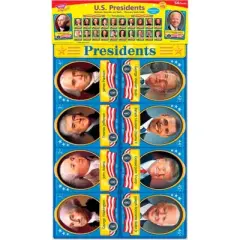Trend Enterprises Presidents of the United States Design Bulletin Board Set, 52 Pieces