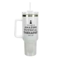 Elanze Designs Amazing Physical Therapist Looks Like 40 oz. Stainless Steel, Large Water Bottle Coffee Mug, Spill & Leak Resistant, Thermal Travel