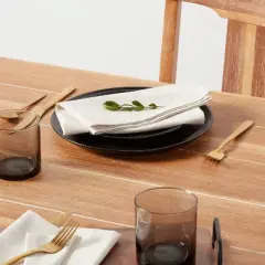 4pk Cotton and Linen Blend Napkins - Threshold&trade;: Reversible Solid Cloth, Traditional Style, OEKO-TEX Certified, 18"x18"