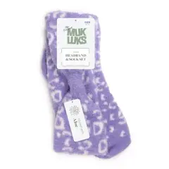 MUK LUKS Women's Headband Set Aloe Set