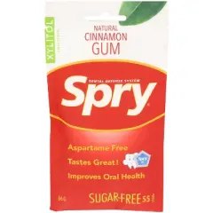 Spry - Gum - Cinnamon Bag - Case of 12 - 55 ct
