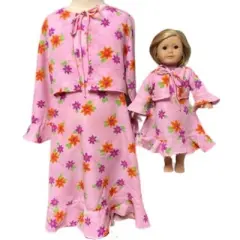 Doll Clothes Superstore Size 8 Matching Girl And Doll Pink Chiffon Dresses With Jacket