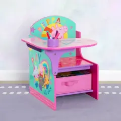 Delta Children Peppa Pig Chair Desk with Storage Bin - Greenguard Gold Certified - Pink