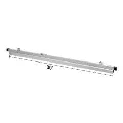 AdirOffice Hanging Blueprint Clamp Holder 30" Silver Aluminum 12/Pack (ADI6036-2) ADI6036--2