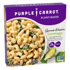 Purple Carrot Vegan Frozen Plant-Based Spinach Artichoke Cavatappi Bowl - 10.75oz