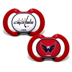 BabyFanatic Officially Licensed Unisex Pacifier 2-Pack - NHL Washington Capitals