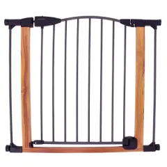 Toddleroo by North States Deco Woodcraft Steel Gate with Auto-Close