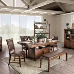 Set of 2 Edinburgh Upholstered Dining Chairs Light Walnut - HOMES: Inside + Out