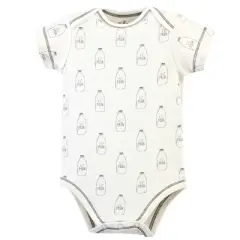 Touched by Nature Organic Cotton Bodysuits 5pk, Farm Friends