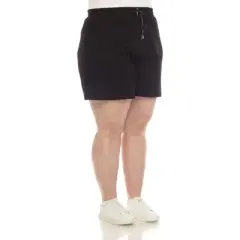 Plus Size Super Soft Drawstring Waistband Sweat Short