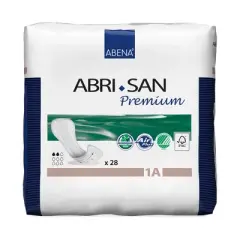Abena Abri-San Premium Unisex Incontinent Pad Contoured 11" L 9254, 28 Ct
