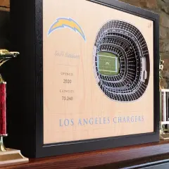 NFL Los Angeles Chargers 25-Layer StadiumViews 3D Wall Art