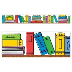 Creative Teaching Press&reg; Core Decor Doodle Bookshelf EZ Border, 48 Feet Per Pack, 3 Packs