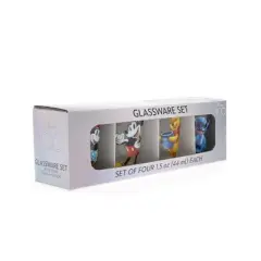 Silver Buffalo Disney Classic Characters 1.5-Ounce Mini Shot Glasses | Set of 4