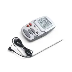 Taylor Programmable Stainless Steel Wire Probe Kitchen Meat Cooking Thermometer: Digital Food & Oven Thermometer
