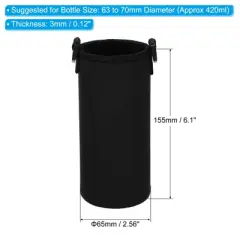 Unique Bargains Portable Durable Adjustable Strap Insulated Water Bottle Sling Bag 4 Pcs