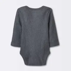 Baby 3pk Waffle Long Sleeve Bodysuit - Cloud Island&trade; Orange