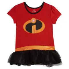 Disney Incredibles Violet Cosplay Costume T-Shirt Dress Leggings and Headband 3 Piece Set Newborn to Toddler