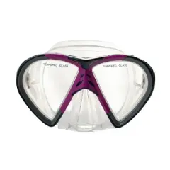 Hawaii Divers Leilani Adult Snorkel Mask - Black/Pink