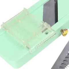 Vollum Mandoline Slicer with 3 Interchangeable Stainless Steel Blades - Green