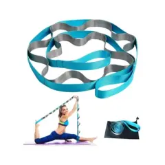 Toyzone World Blue Gray Stretching Yoga Strap