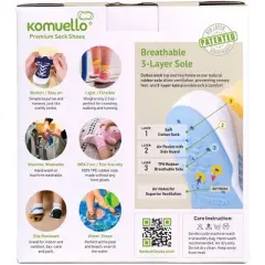 Komuello Baby Boy First Walk Sock Shoes Crown Prince