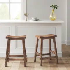 Halifax Farmhouse Wood Counter Height Barstool - Threshold&trade;
