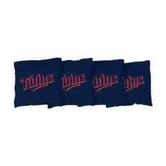 MLB Minnesota Twins Corn-Filled Cornhole Bags Navy Blue - 4pk