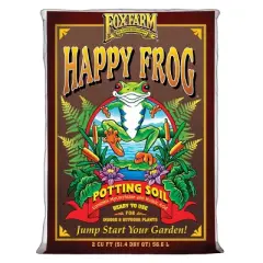 Foxfarm FX14047 + FX14053 Happy Frog Potting Soil Mix and Ocean Forest 6.3-6.8 pH Garden Potting Soil Mix for Nurturing Plants, (2 Pack)