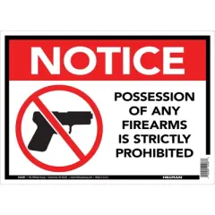 Hillman English White Safety Sign 10 in. H X 14 in. W - Case of 6