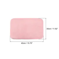 Unique Bargains Microfiber Ultra-absorbent Fast Drying Dish Drying Mat 15.75 x 11.82 Inch Pink 2 Pcs