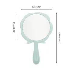 Unique Bargains Rose Flower Handheld Mirror 1 Pc